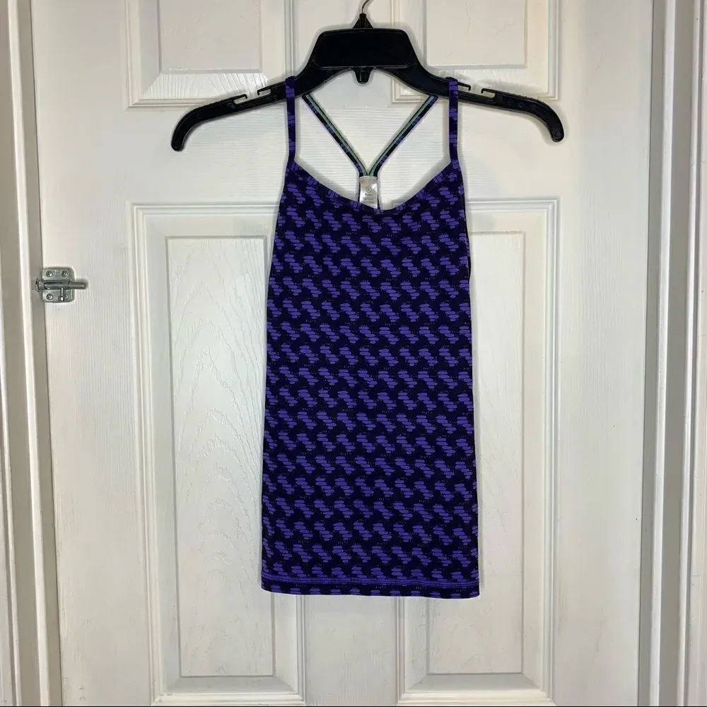 Ivivva tank top purple and black size 12